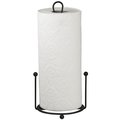 Home Basics Wire Collection FreeStanding Paper Towel Holder with Double Dispensing Side Bar, Black PH01992